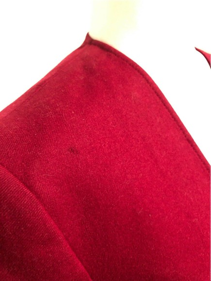 Women’s Miss Pendleton Blazer Sz 8 Red 1 Button Vintage 100% Pure Virgin Wool - Picture 4 of 8